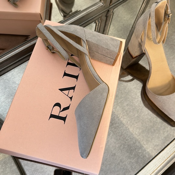 RAID Katy gray block heeled shoes - Picture 6 of 7